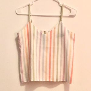 Vintage silk rainbow camisole